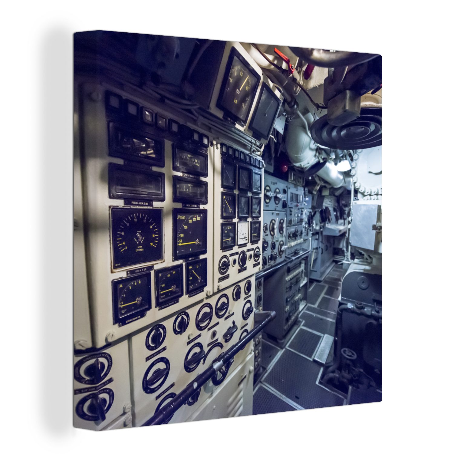 OneMillionCanvasses® Leinwandbild Das Innere Bilder Schlafzimmer U-Boots, St), Wohnzimmer eines Leinwand (1 für