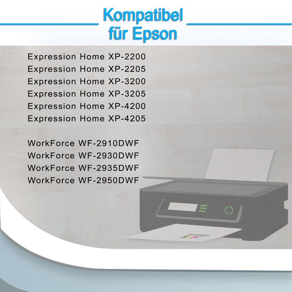 mit (15-tlg) Epson kompatibel 604XL 15er Druckerparadies Druckerpatronen Pack XP-3200 604 Tintenpatrone