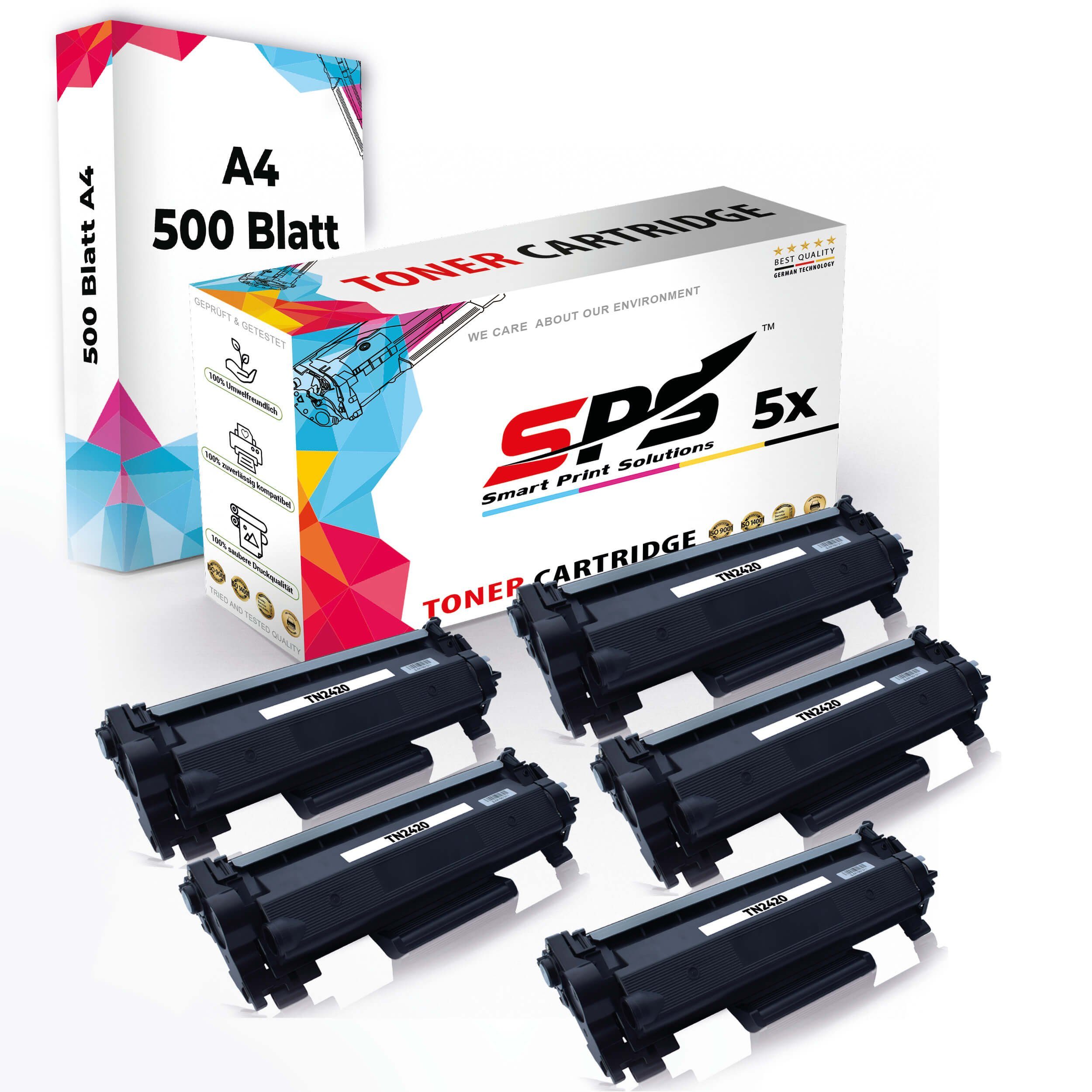 SPS Tonerkartusche Druckerpapier A4 + 5x Multipack Set Kompatibel für Brother DCP-L 2110, (6er Pack)