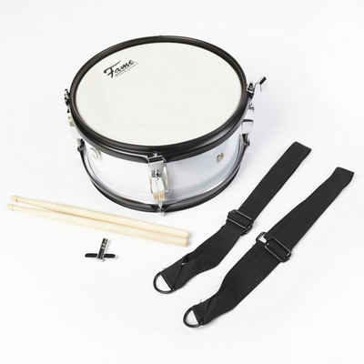FAME Snare Drum, Junior Marching Snare 10"x5" inkl. Gurt und Sticks, Kindertrommel zu
