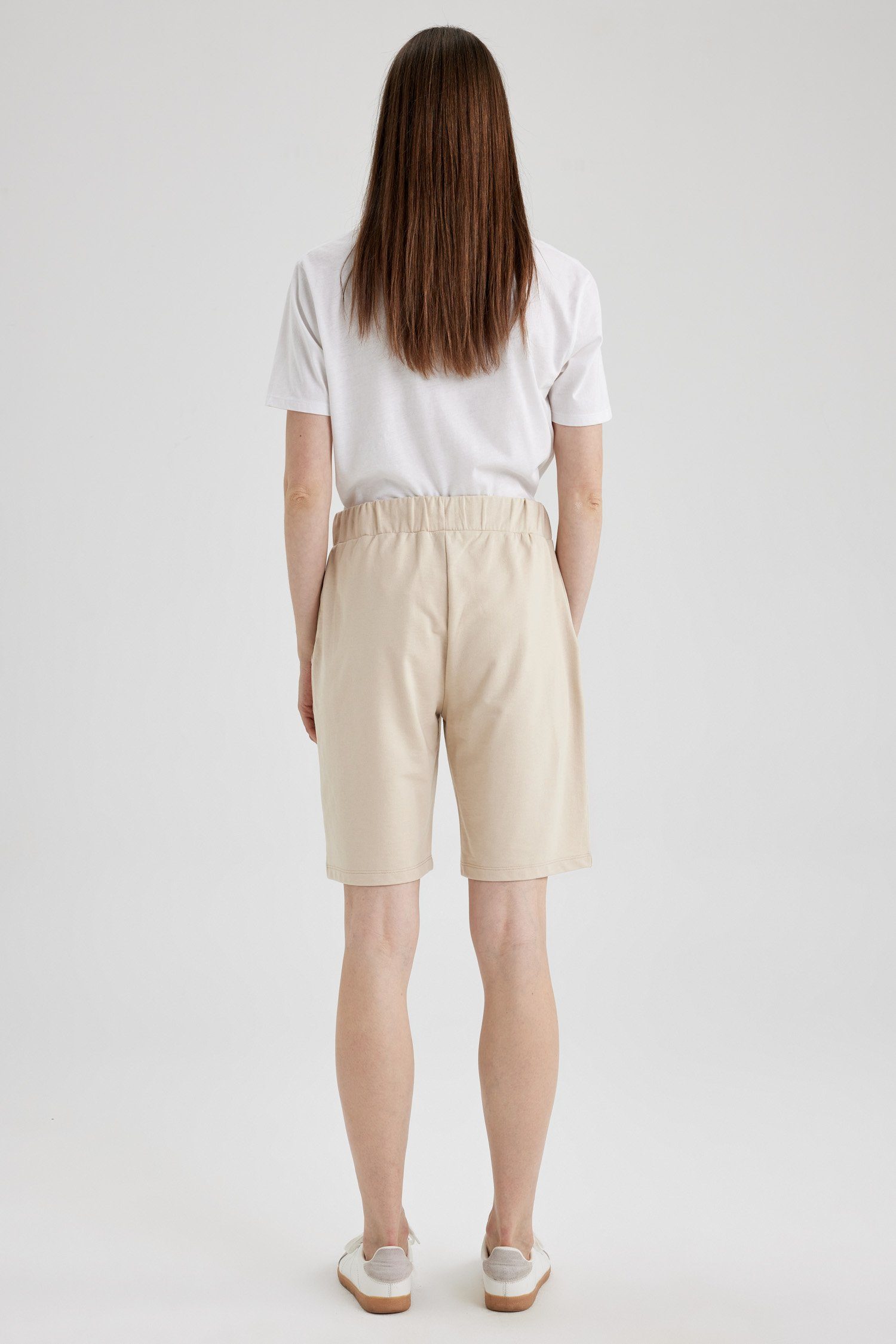 REGULAR Hellbeige DeFacto FIT Damen Shorts Shorts