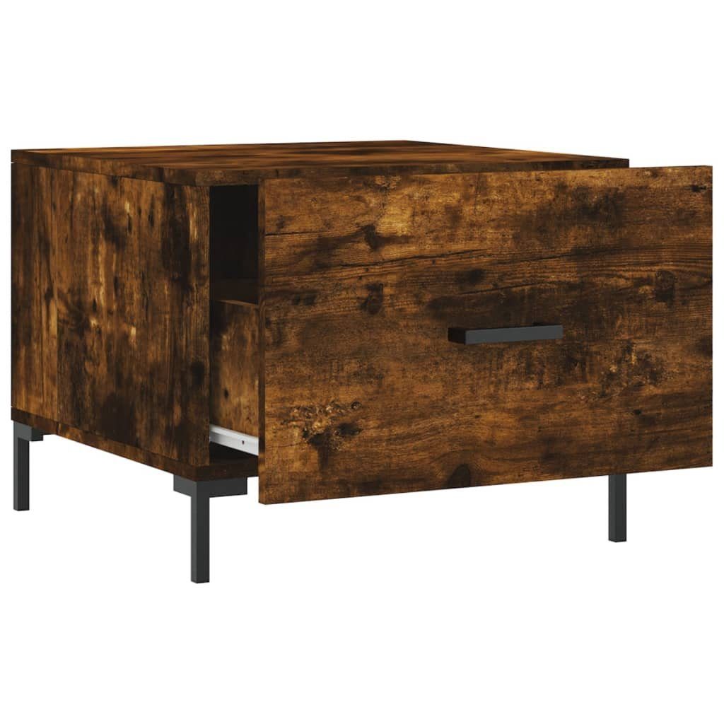 vidaXL Couchtisch Holzwerkstoff (1-St) 50x50x40 cm Couchtisch | Räuchereiche Räuchereiche Räuchereiche