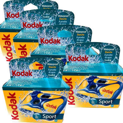 Kodak 5x Kodak Sport 27 Aufnahmen ISO 800 Einwegkamera