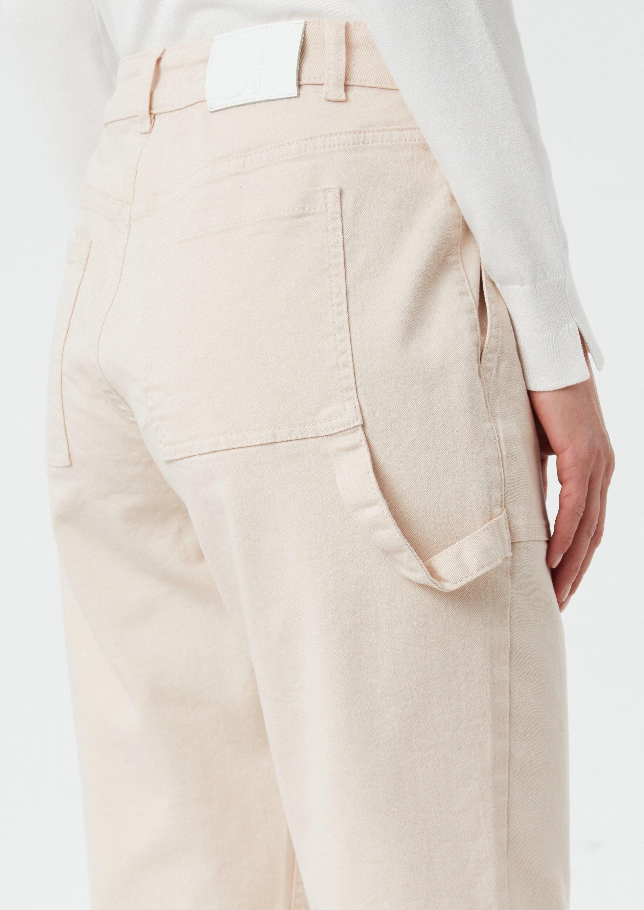comma Chinos Hose Verkürzte Twill-Hose im Barrel Fit