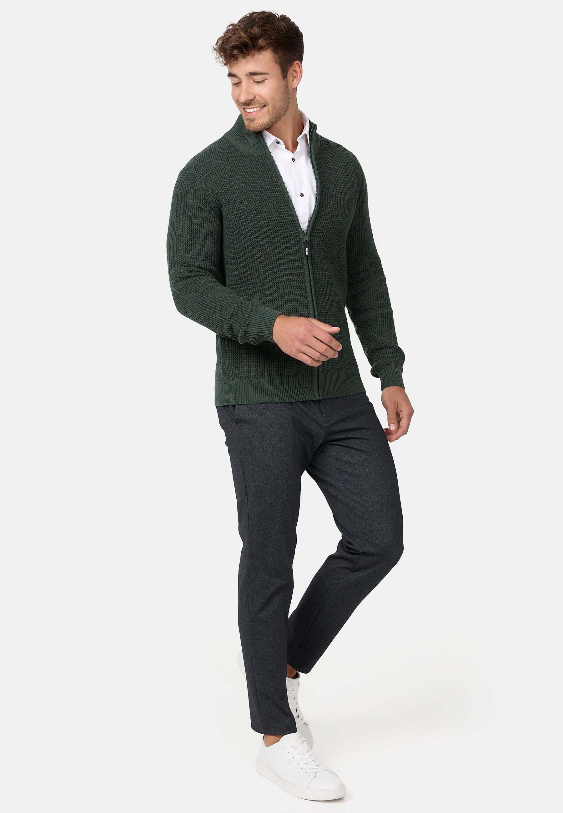 Indicode Strickjacke Herren INLayton Herrenstrickjacke