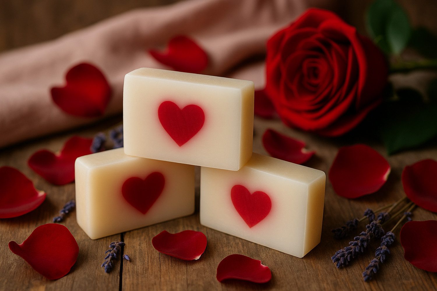 Nesbel - Spüren Sie die Reinheit? Handseife Love, Glycerin Hand-und Dusch Seife mit Ziegenmilch 100g