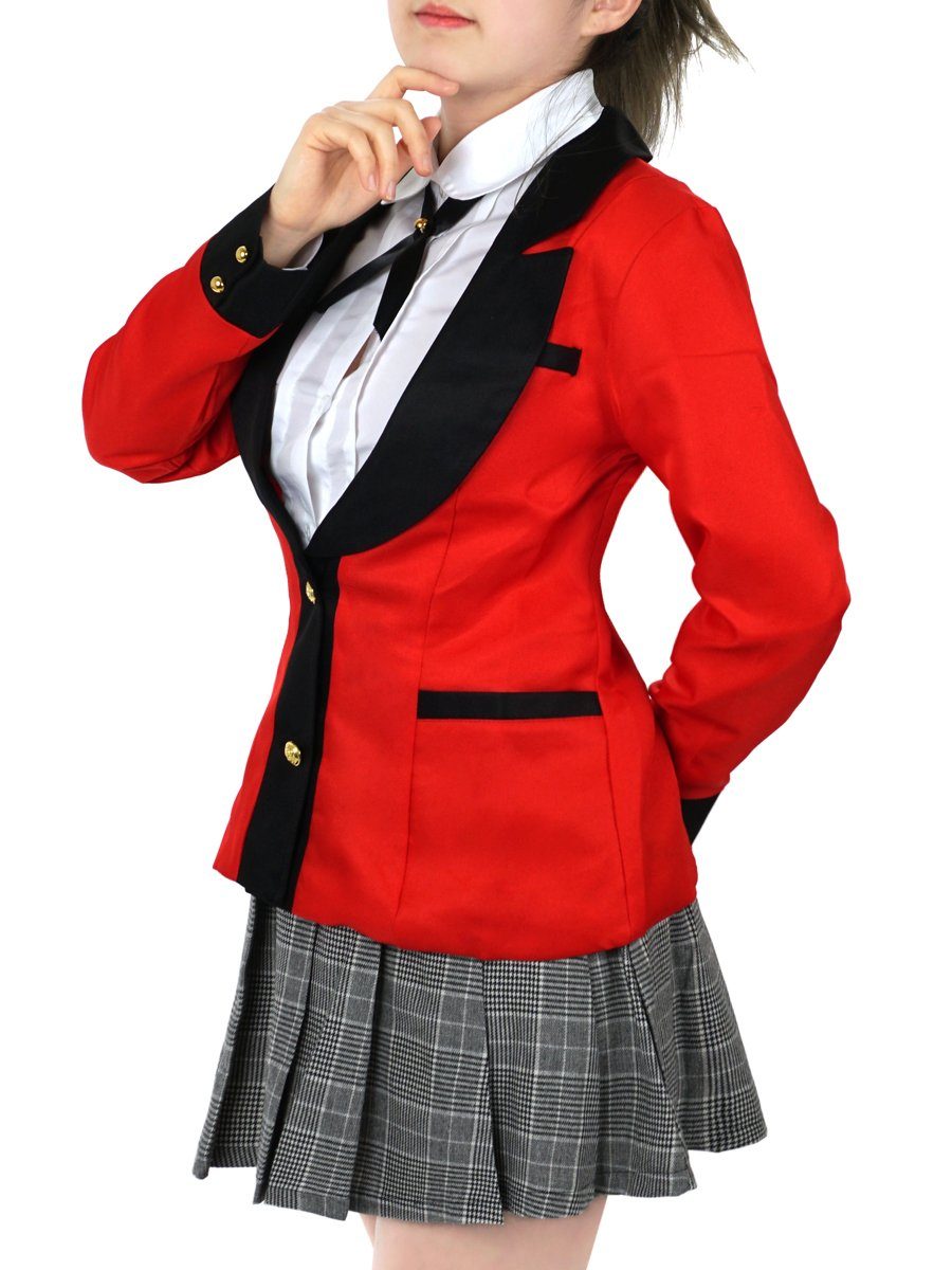 Kakegurui Kostüm Hyakkaou Schuluniform von Yumeko Jabami Damen Cosplay 
