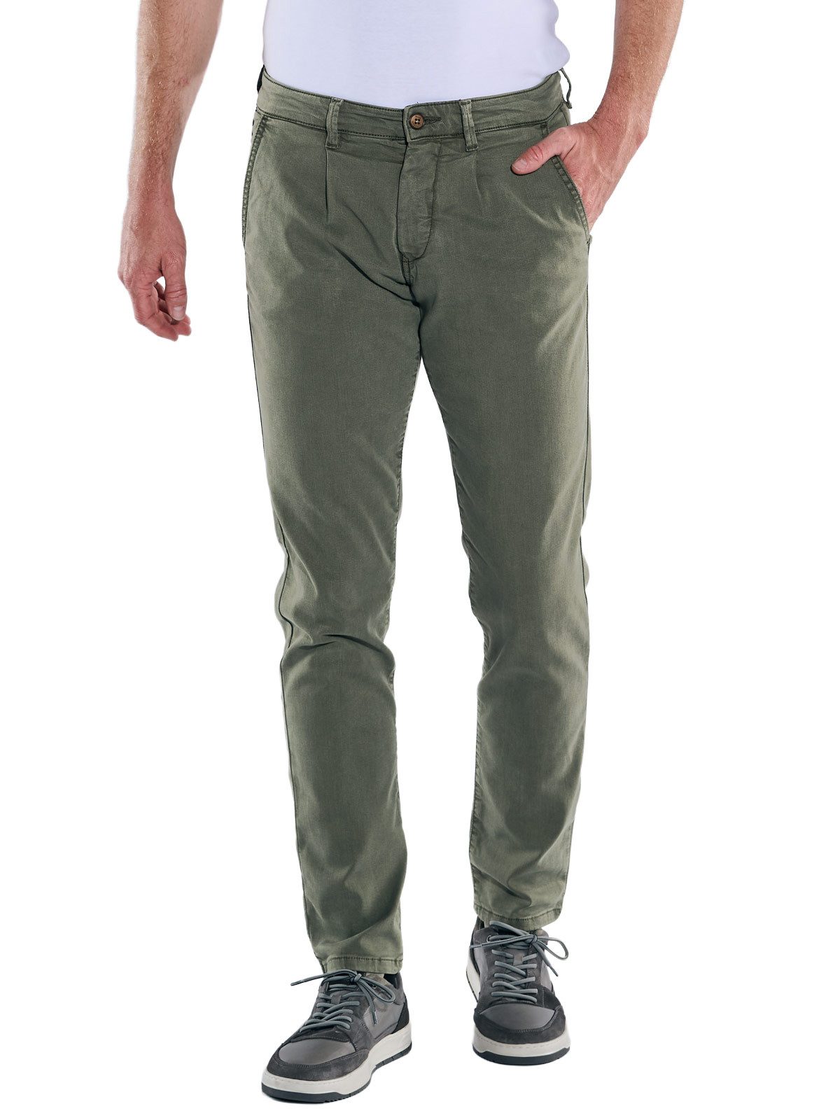 Engbers Stretch-Jeans engbers Herren Jeans 5-Pocket Superstretch, Khaki günstig online kaufen