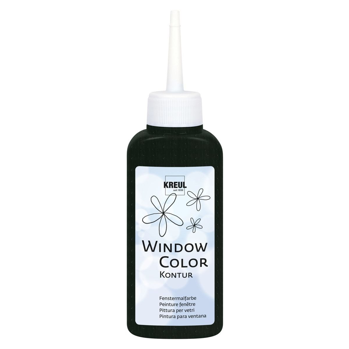 Wasserfarbe KREUL Window Color Kontur schwarz 80ml Flasche