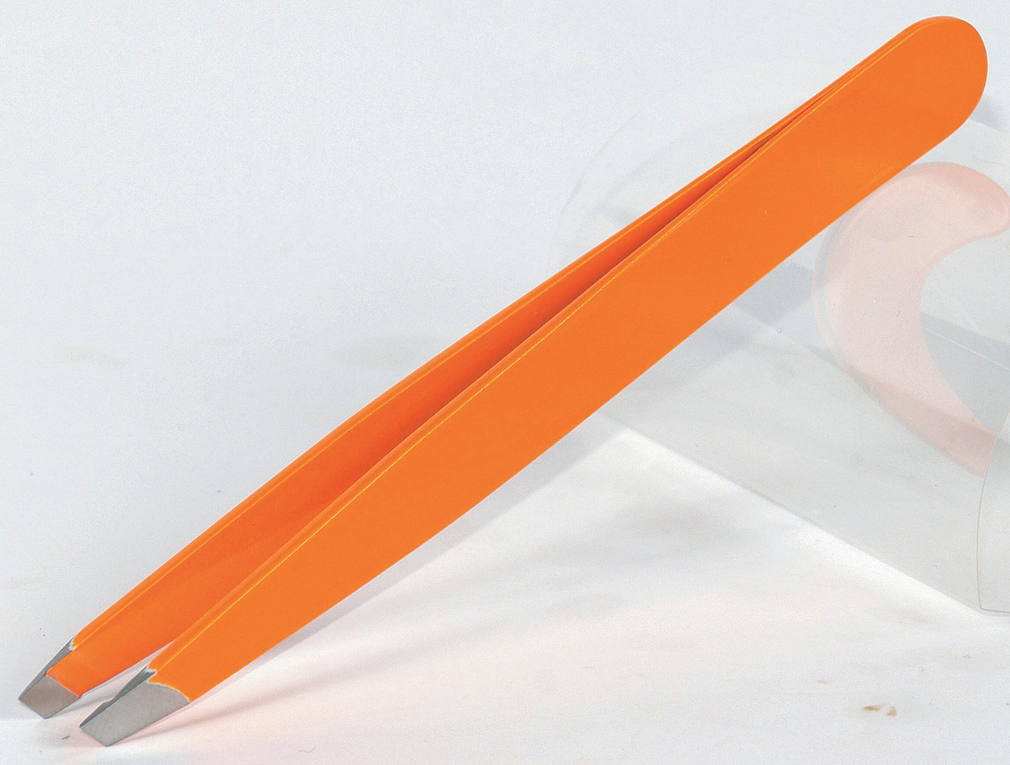 EKS Solingen Augenbrauenpinzette EKS Pinzette Slant 10 cm neon orange
