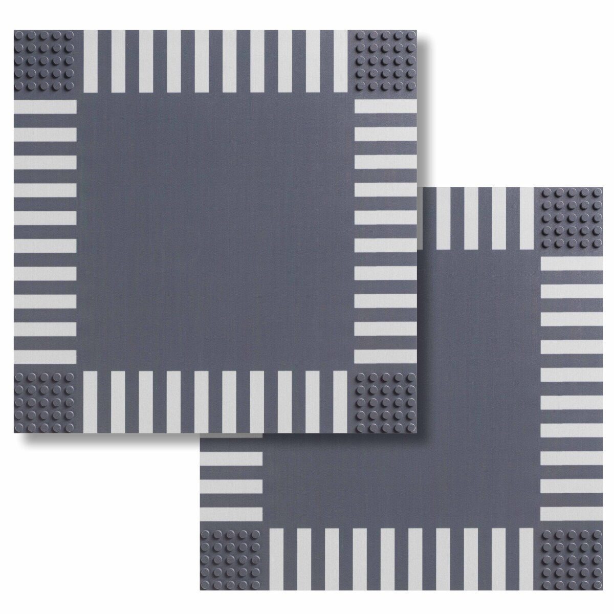 Wisam BR1CKS Baseplate Kreuzung 32x32 2er Spielbausteine