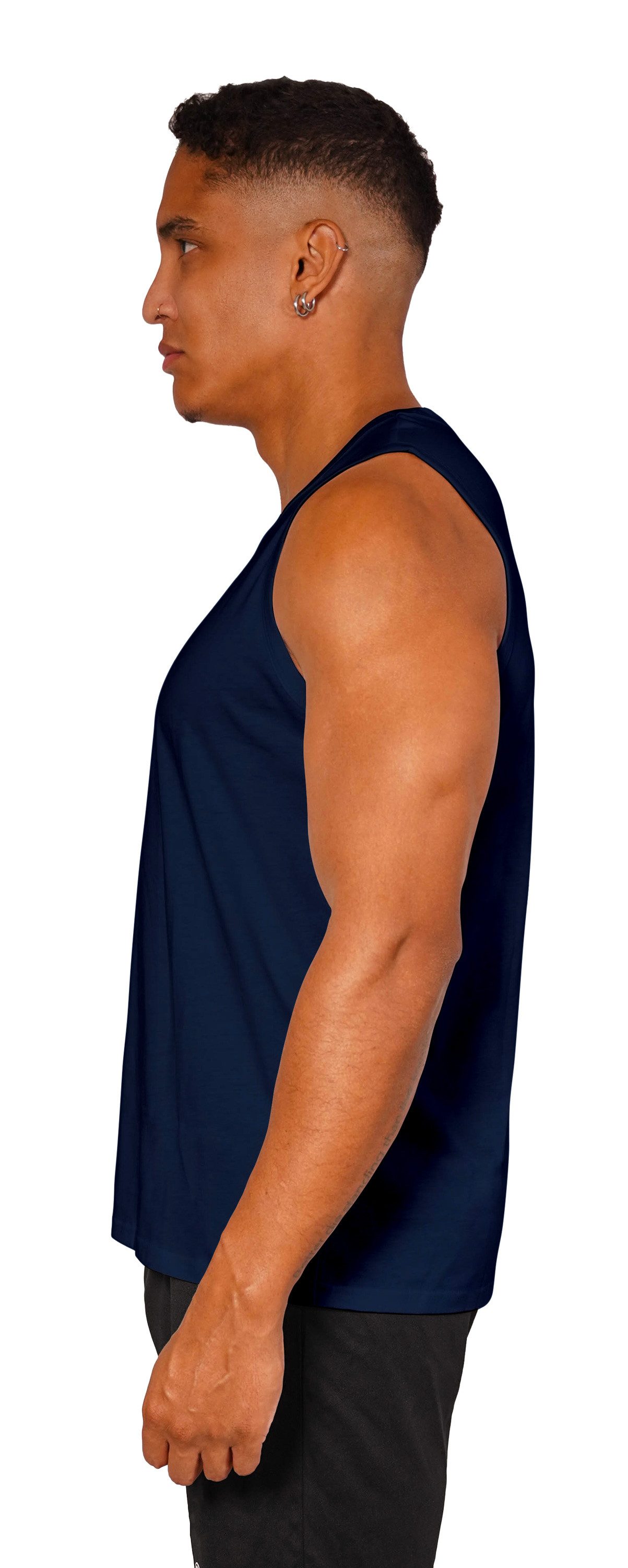 Stark Soul® Tanktop Tank Top Herren, Ärmelloses Sommer Shirt, aus reiner Baumwolle Single Jersey