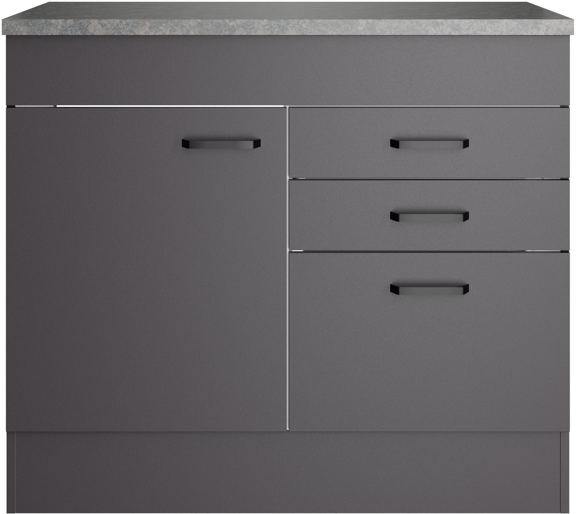 OPTIFIT Spülenschrank OPTImulti Breite 100 cm, mit 1 Tür, 2 Schubkästen, 1 Auszug