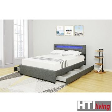 HTI-Living Bett Bett 140 x 200 cm Jara (1-tlg., 1x Bett Jara inkl. Lattenrost, ohne Matratze)