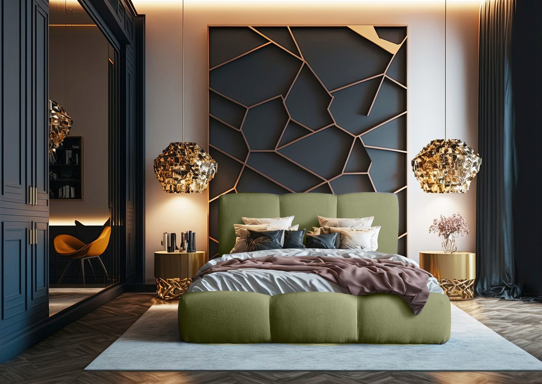 Fun Möbel Polsterbett Doppelbett Schlafzimmerbett GRACIA in Stoff (mit Lattenrost, ohne Matratze, inkl. Bettkasten)