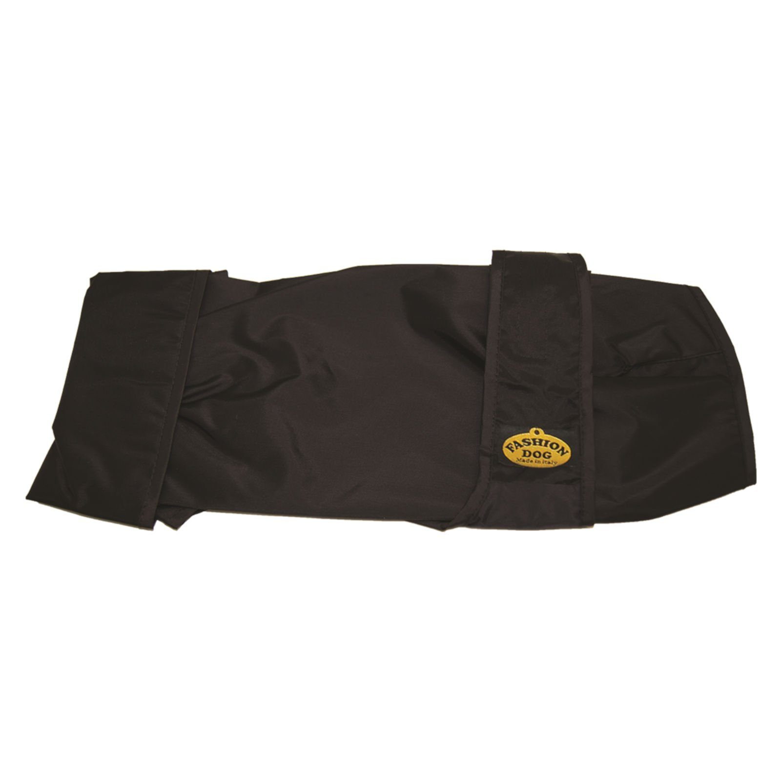 Fashion Dog Hunderegenmantel Regenmantel für Hunde, Schwarz, 27 cm, wasserdicht, für alle Hunderassen geeignet