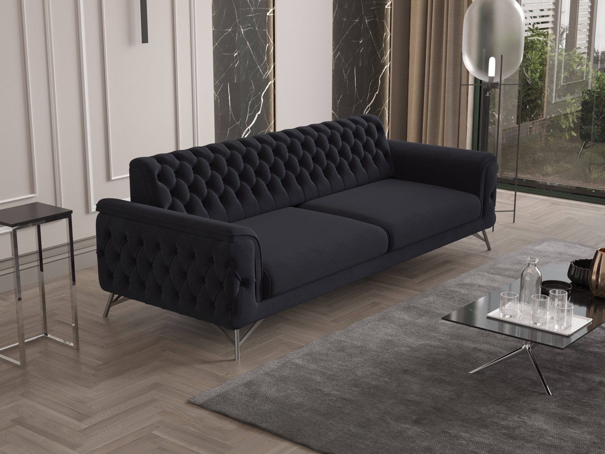 Möbeldreams Sofa Alina Living Kombi-Set Chesterfield – Bild 3 von 4
