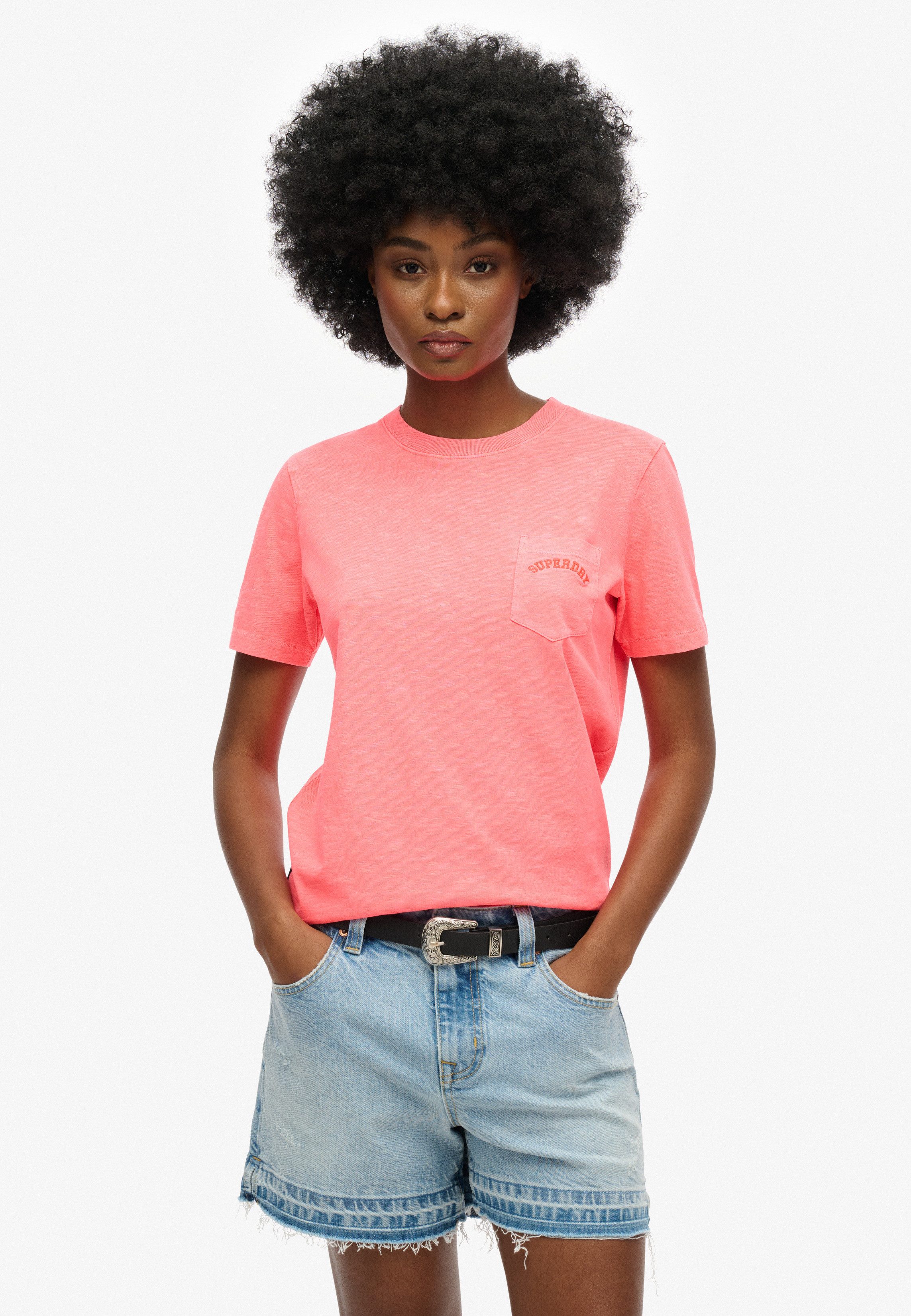 Superdry T-Shirt ESSENTIAL LOGO GD POCKET TEE günstig online kaufen