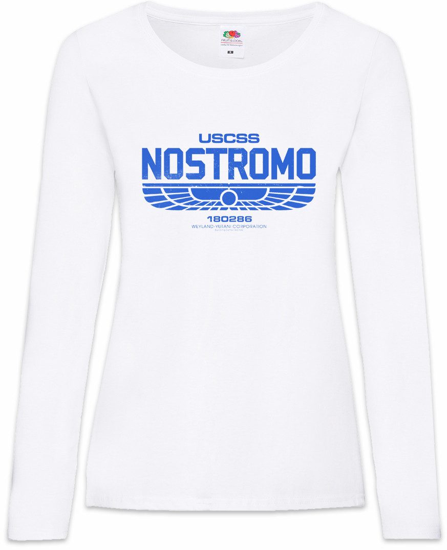 Urban Backwoods Langarmshirt USCSS Nostromo 4 Damen Langarmshirt Alien Prometheus Nostromo Weyland (1-tlg) Weyland Yutani Logo Corporation