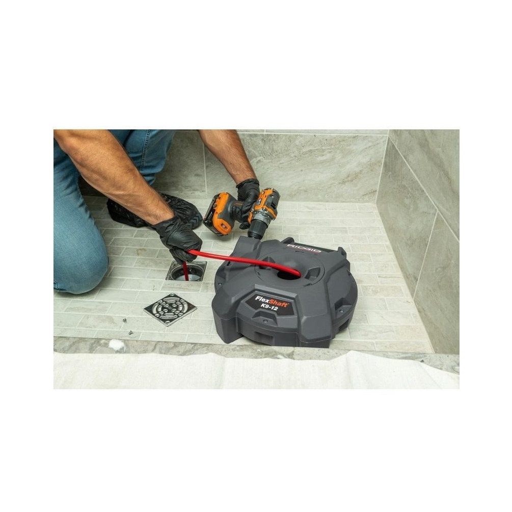 Ridgid Rohrreinigungsmaschine Shaft K9-12 Trommel, Reinigung bis Rohrinnenwand, 9,1 m