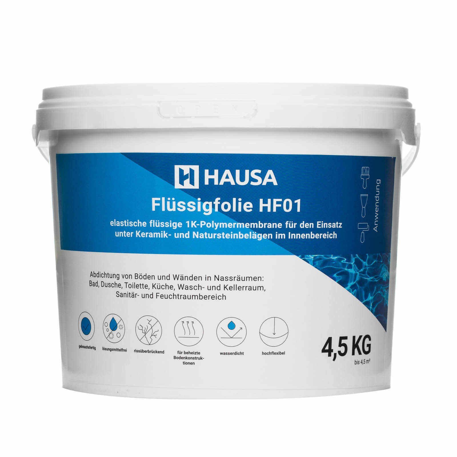 Hausa Dichtstoff Flüssigfolie HF01, Dichtfolie für Bad Dusche Küche 4,5kg, günstig online kaufen