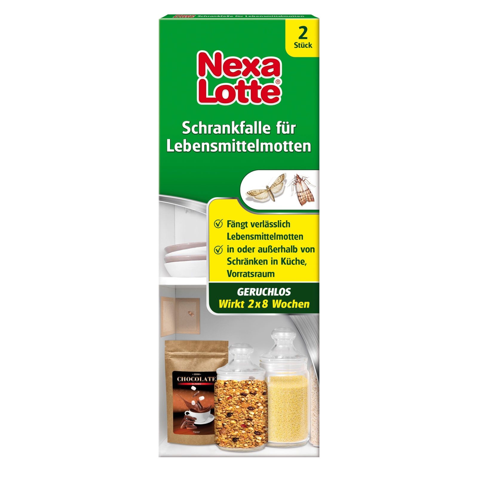 Nexa Lotte Insektenfalle Schrankfalle für Lebensmittelmotten