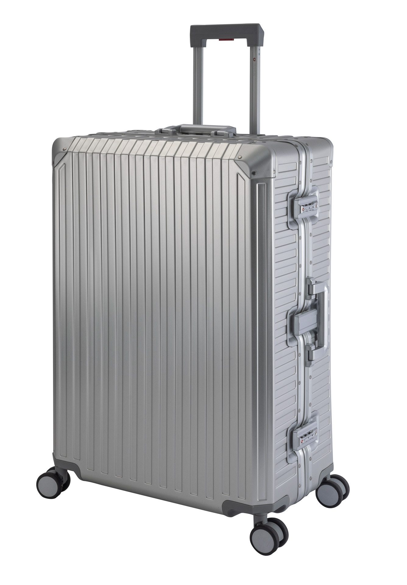 Travelhouse Hartschalen-Trolley Tokyo, 4 Rollen, Aluminium Hartschale TSA Zahlenschloss Aluminium-Rahmen