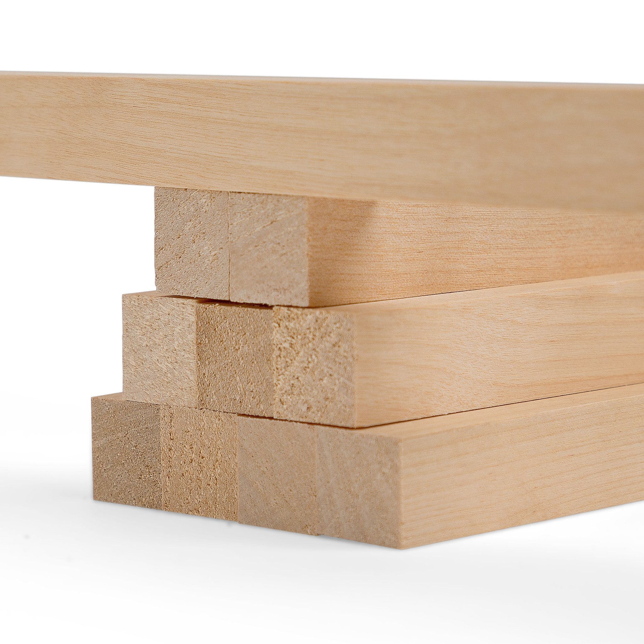 Woodsellers Kantholz 10er-Set Holzleisten - Birke gehobelt - 40 x 40 x 500 mm, (10 Packung 10-tlg), Woodsellers - 10er-Set Holzleiste - Birke gehobelt - 40x40x500 mm