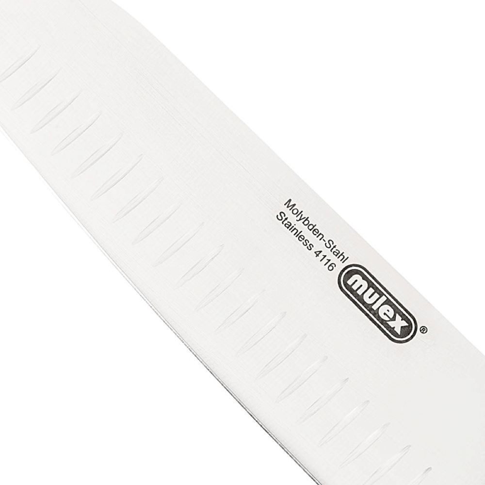 Mulex Santokumesser 17 cm- mit Kullenschliff, Santoku, extra scharf, widerstandsfähig, langlebig, rostfrei