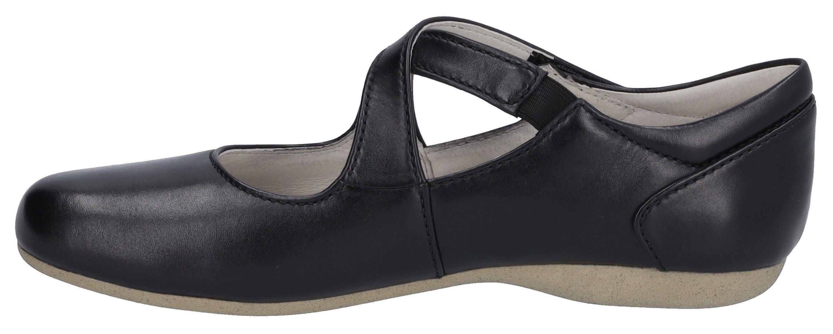 Josef Seibel Fiona 72 Riemchenballerina, Spangenschuh, Halbschuh, Festtagsschuh mit Klettverschluss