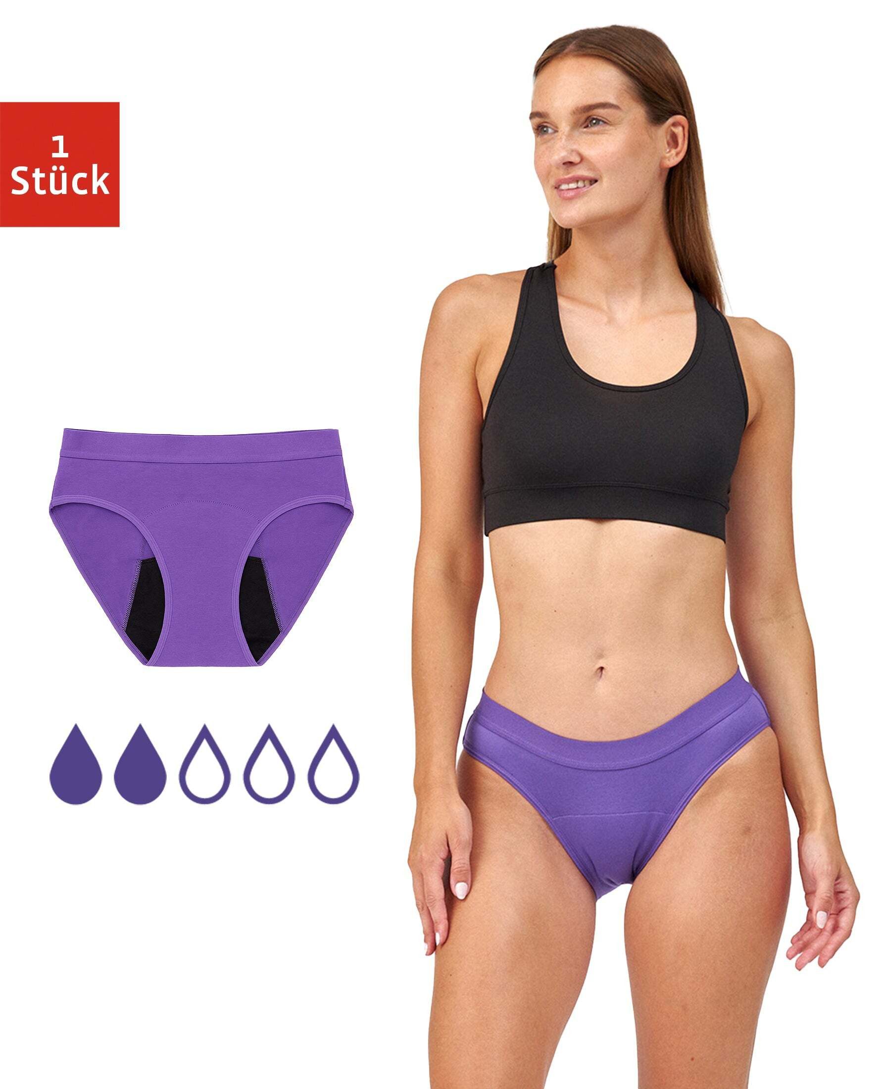 SNOCKS Periodenslip femtis by SNOCKS Panty - ROMY Teen Slip (1-St) perfekt für deine ersten Periodenzyklen, fasst bis zu 2,5 Tampons