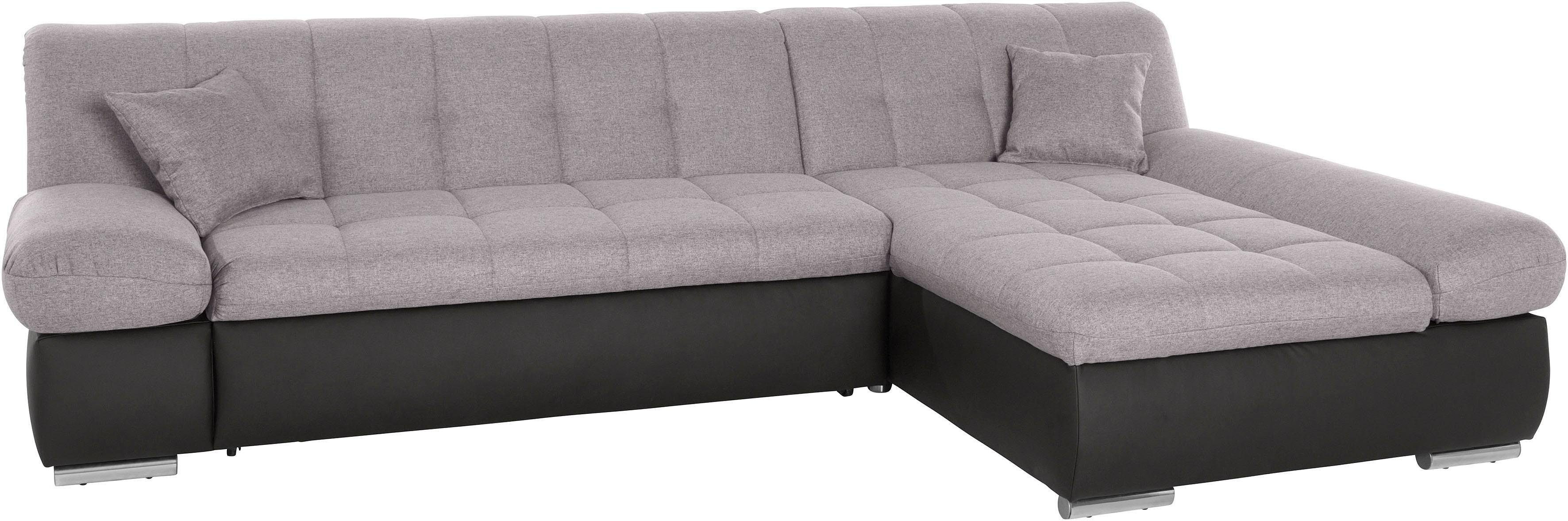 DOMO collection Ecksofa MONA 297x173 cm, modern und komfortabel, whlw. mit Bettfunktion, L-Form