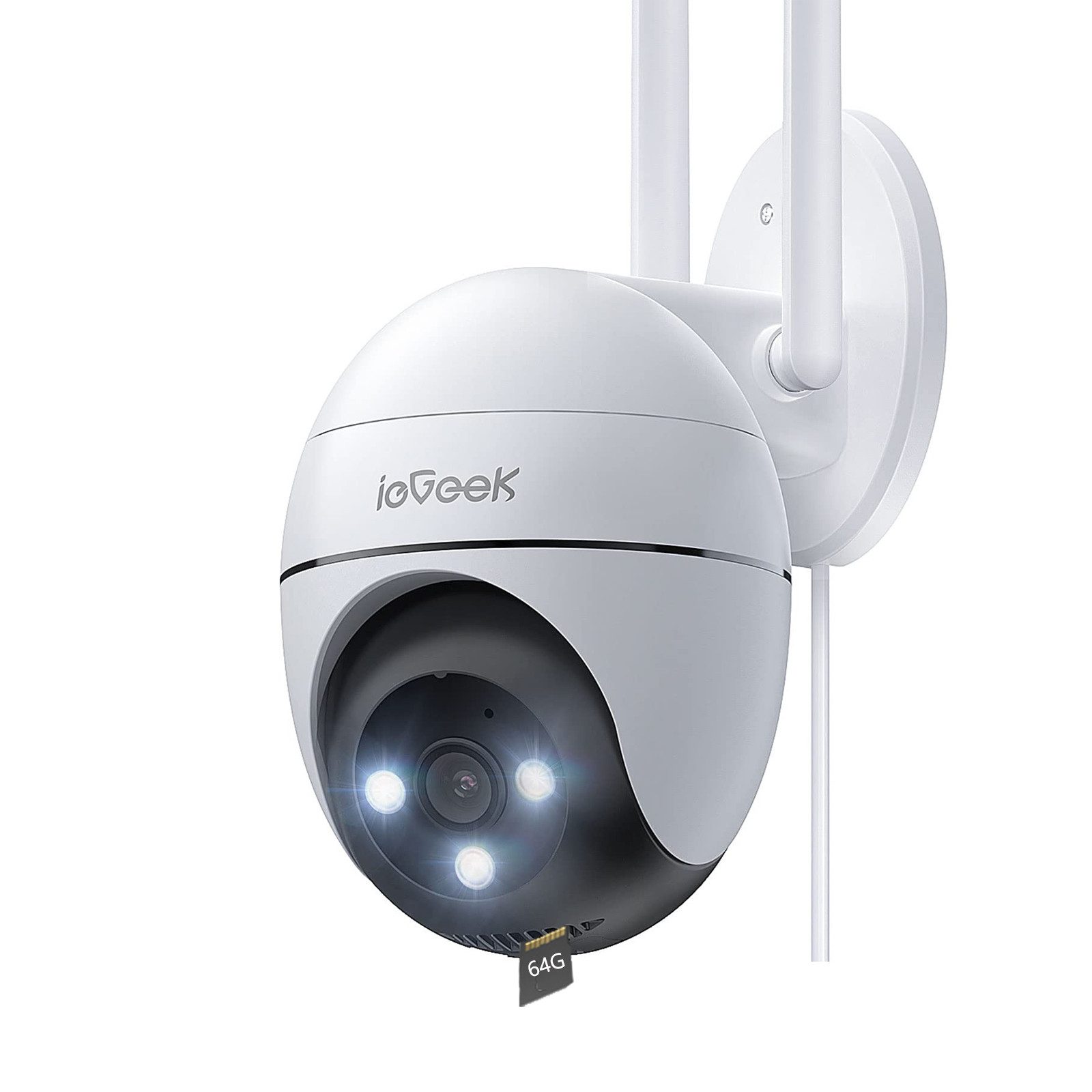Überwachungskamera 2K Überwachungskamera Aussen PTZ Outdoor WLAN IP Kamera Mit 64G Karte