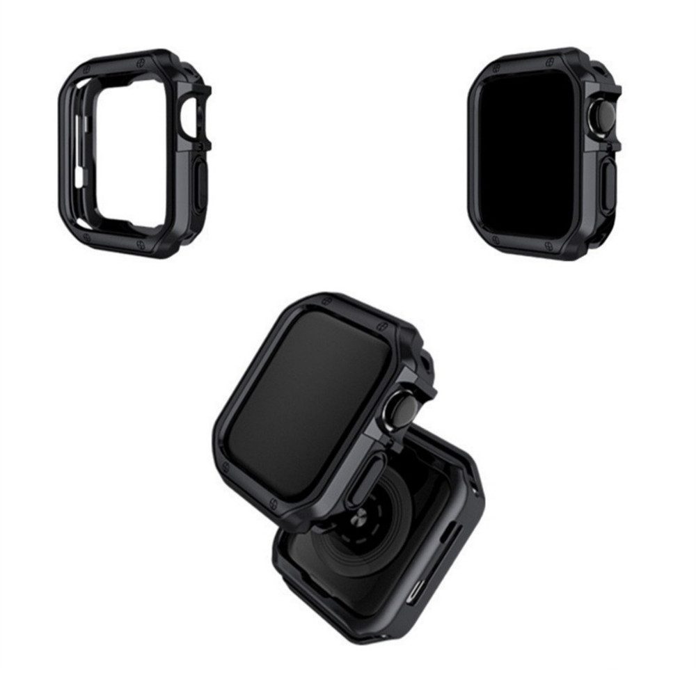 Hurtel Schutzhülle Displayschutz Stoßschutz Watch Spar-Set, 1-tlg., 41 mm flexibel, Zweischichtiger Schutz, erhöhte Kanten, TPU
