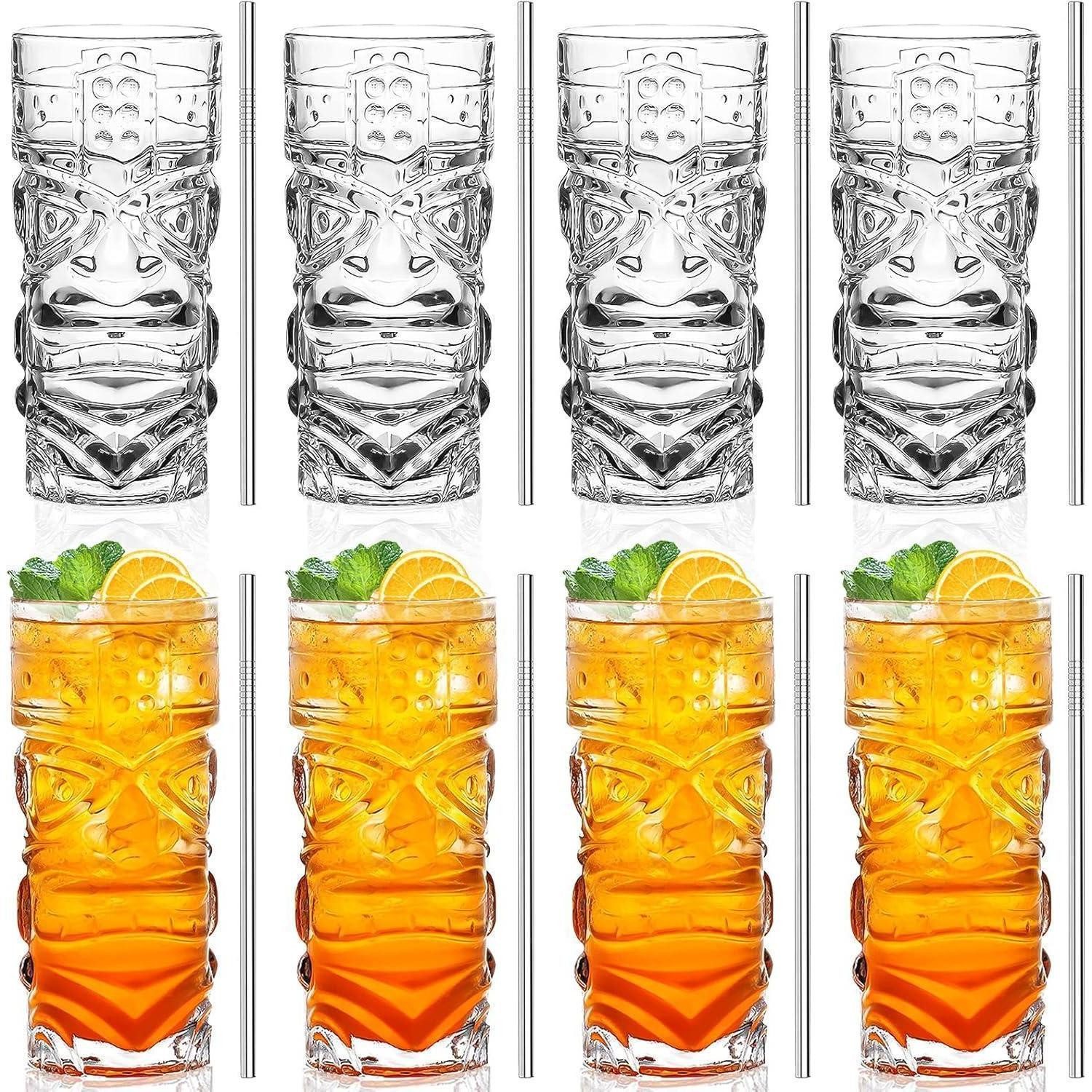 LuxusKollektion Cocktailglas Tiki Gläser Set 237 400 ml Cocktail Mai Tai Transparent