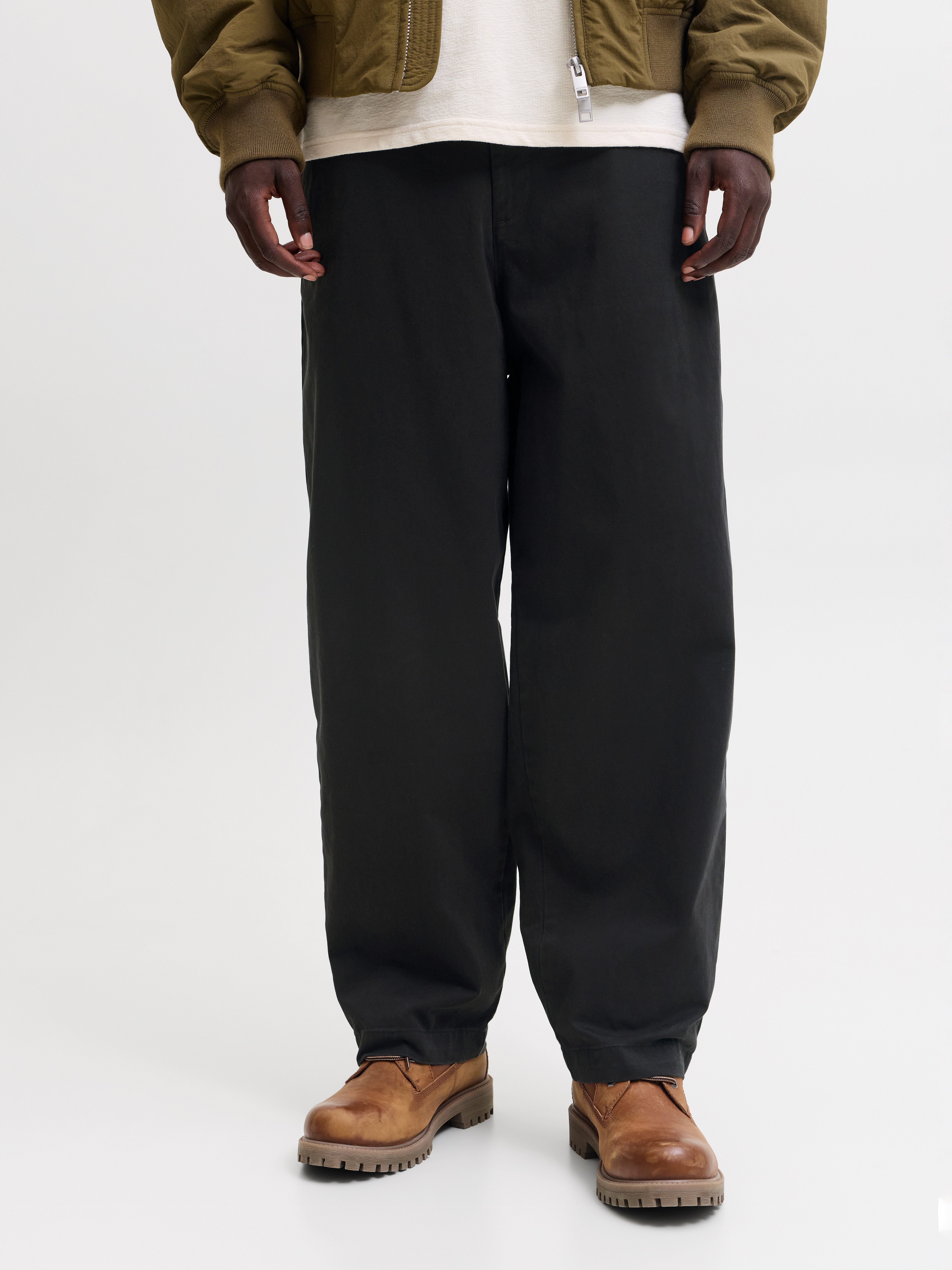 Jack & Jones Schlupfhose JPSTEVAN ELVARO JOGGER SN Baumwolle, barrel fit