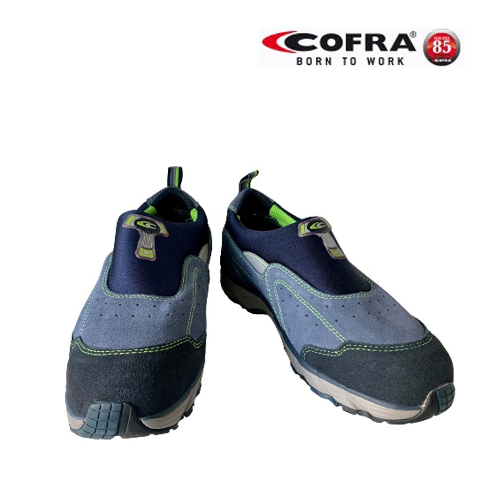 Cofra Sicherheitsschuhe New Sky S1 P SRC Sicherheitsschuh (Set, 3-tlg., 1 Paar Sicherheitsschuhe + 2 Paar Arbeitshandschuhe (Größe 9 + 10) KAPPE: Stahlkappe mit 200 J Zehenschutz