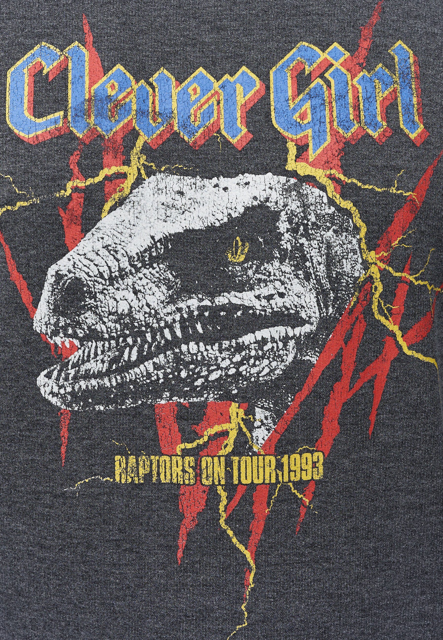 Recovered T-Rex Jurassic Park Rock Bio-Baumwolle zertifizierte Sweatshirt GOTS