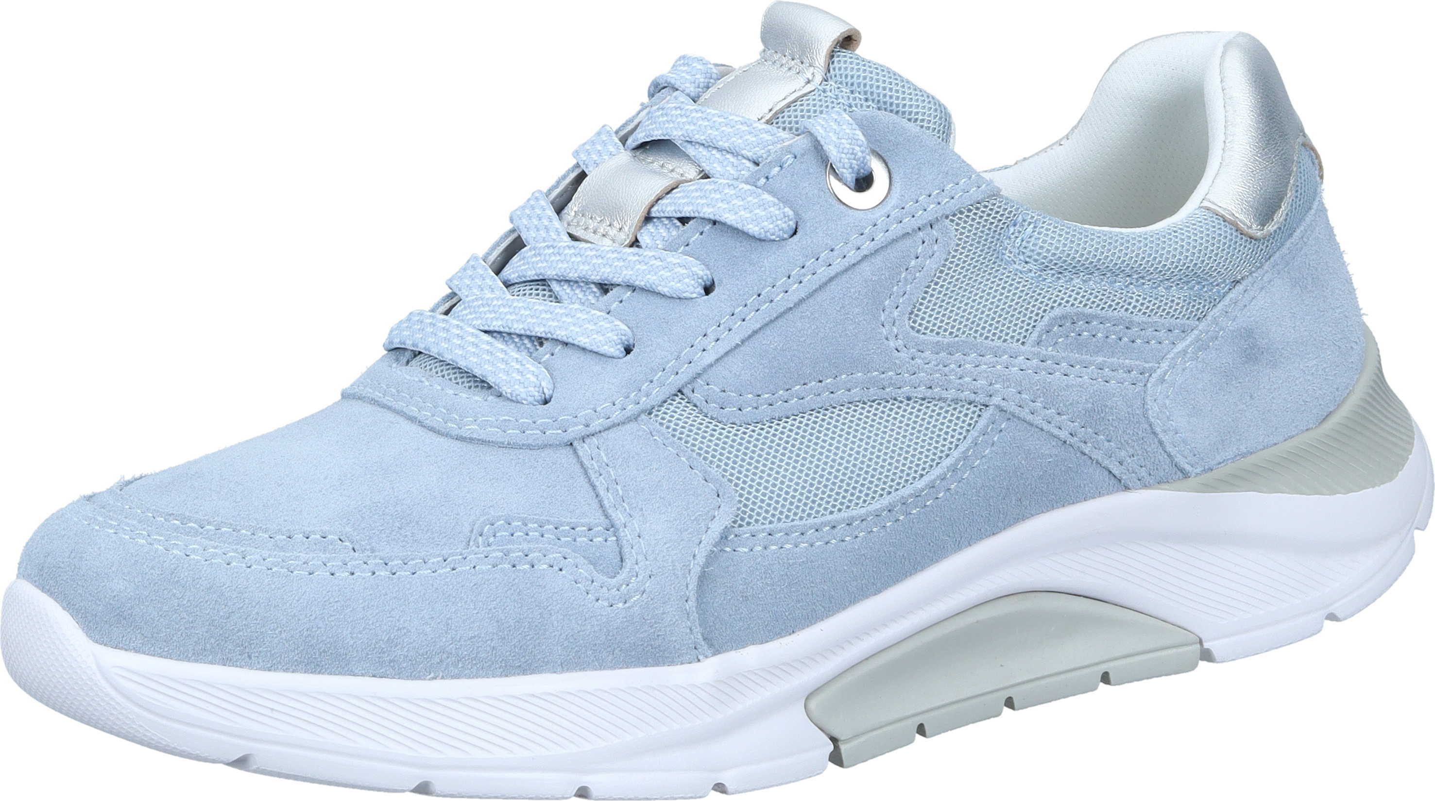 Gabor Schnürer Sneaker aus Velours/Mesh günstig online kaufen