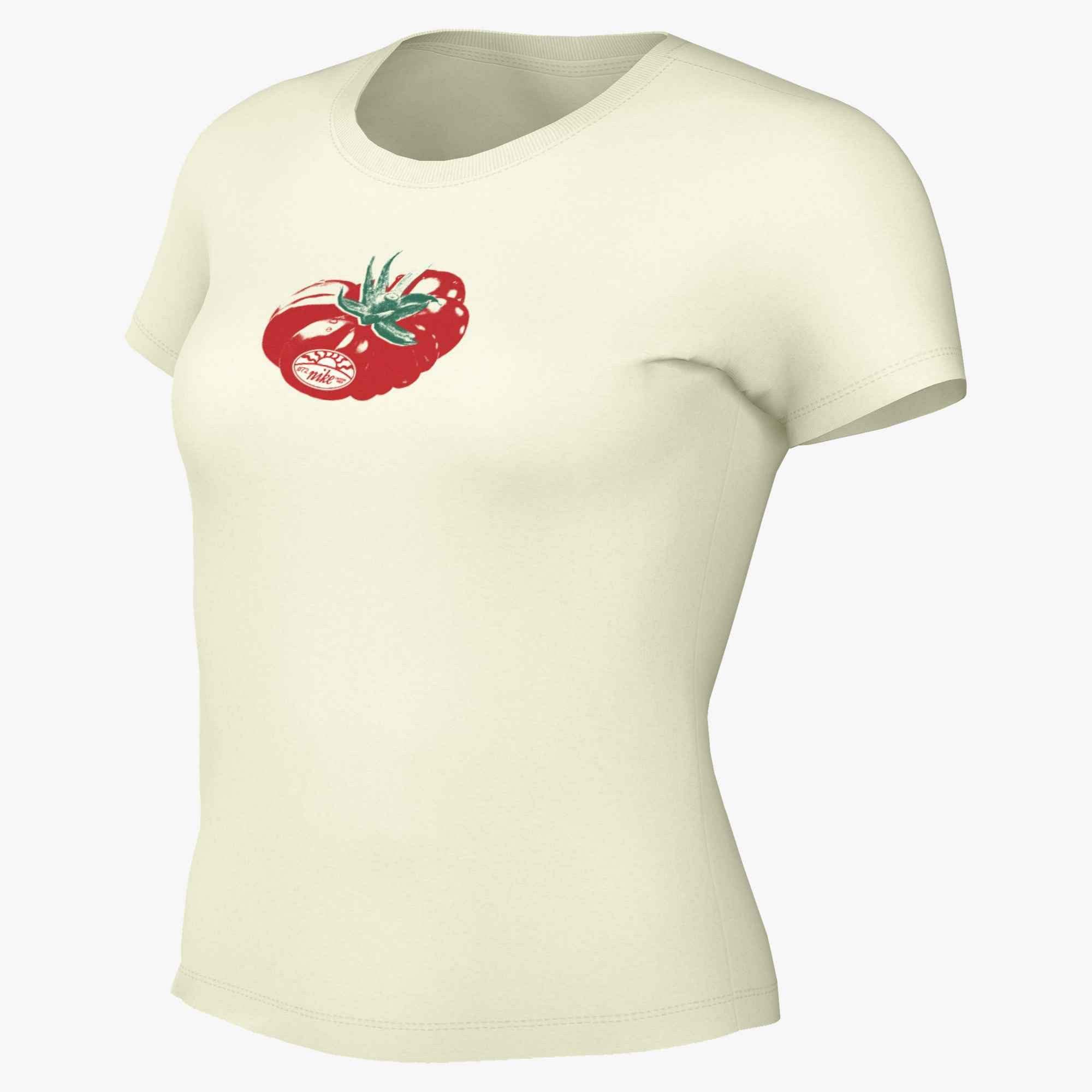 Nike Sportswear T-Shirt W NSW CHLLKNT MODCRP TMATO TEE Print T-Shirt, aus Viskose, Baumwolle und Elasthan