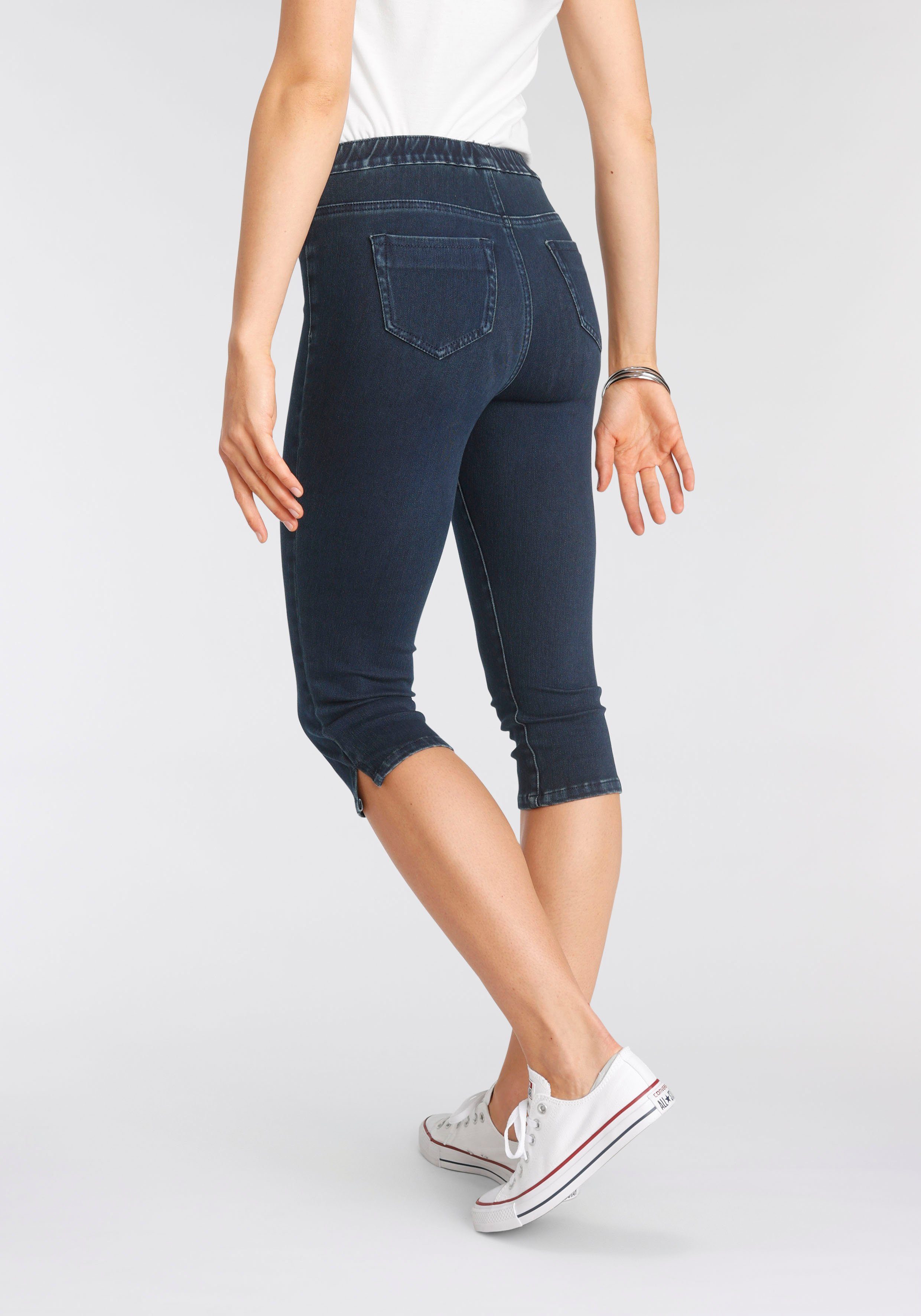 Arizona Jogg Pants in rinsed Denim-Optik Waist High