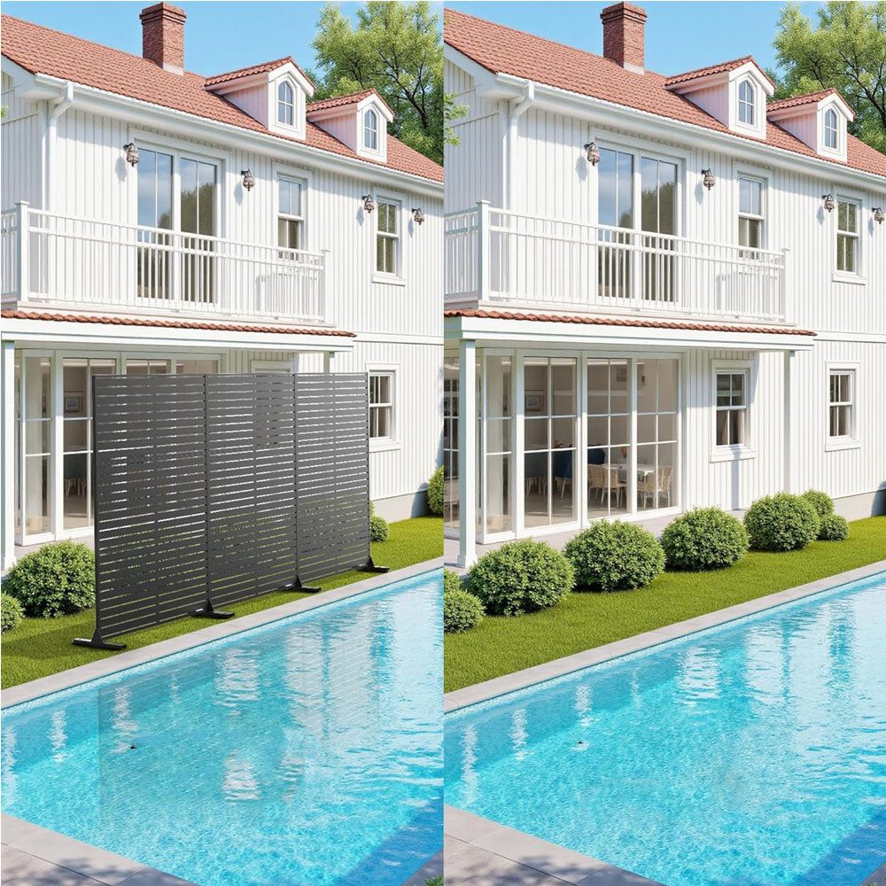 GarveeMore Paravent Metall Privatsphäre Bildschirm im günstig online kaufen