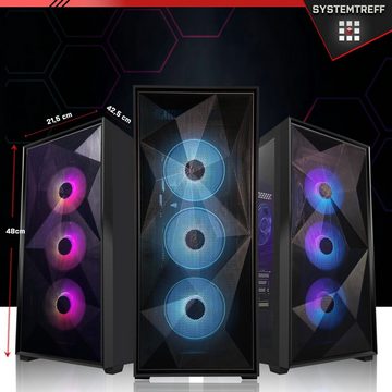 SYSTEMTREFF Gaming-PC (Intel Core i7 13700K, GeForce RTX 3080, 32 GB RAM, 1000 GB SSD, Wasserkühlung, Windows 11, WLAN)