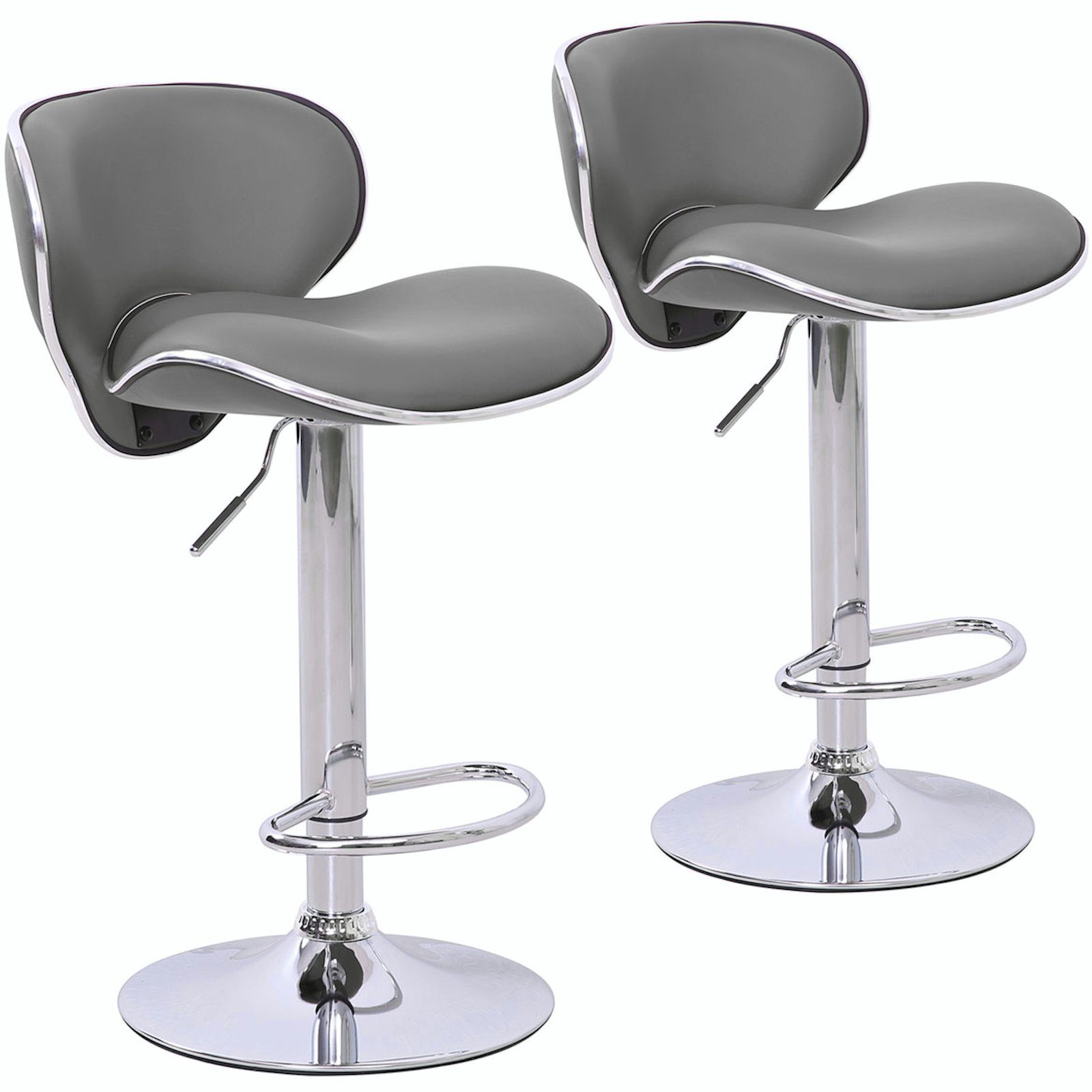 SVITA Barhocker RETRO (1 St., 2er Set), Stufenlos höhenverstellbar, 360 Grad drehbar, Fußablage