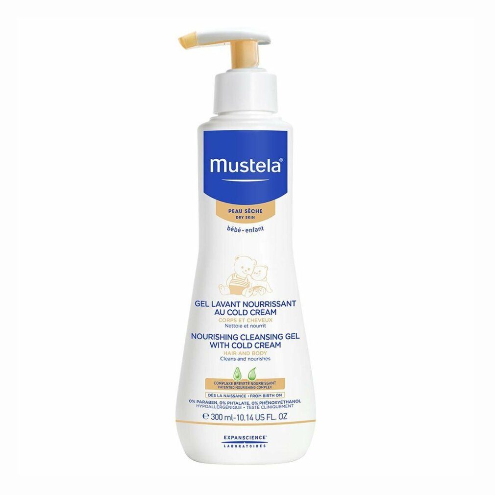 Mustela Gesichts-Reinigungsmilch Dry Skin Nourishing Cleansing Gel Cold Cream 300ml