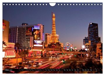 CALVENDO Wandkalender Las Vegas (Wandkalender 2024 DIN A4 quer), CALVENDO Monatskalender