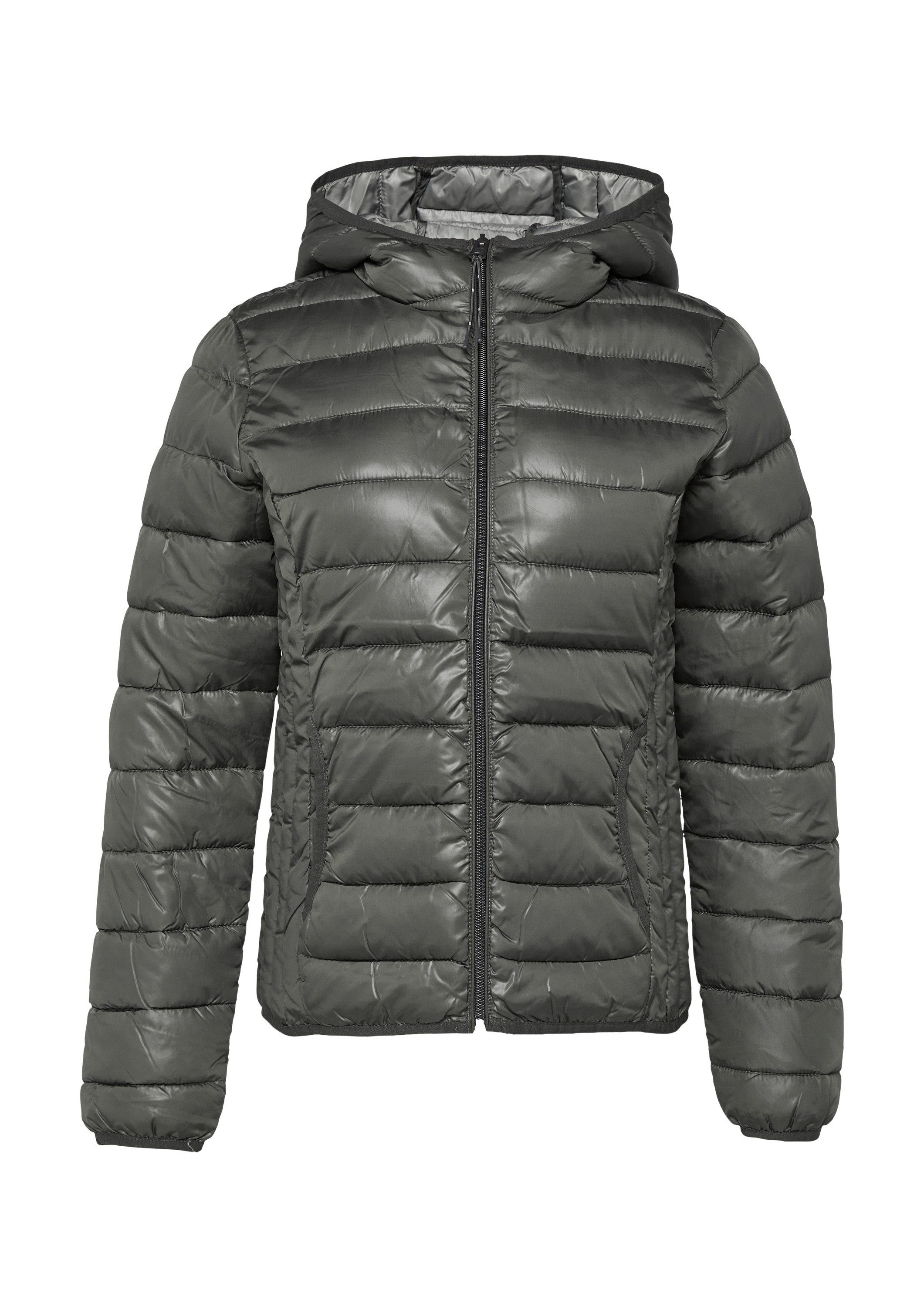 QS Winterjacke Outdoor-Jacke Gesteppte Outdoor-Jacke mit Kapuze günstig online kaufen