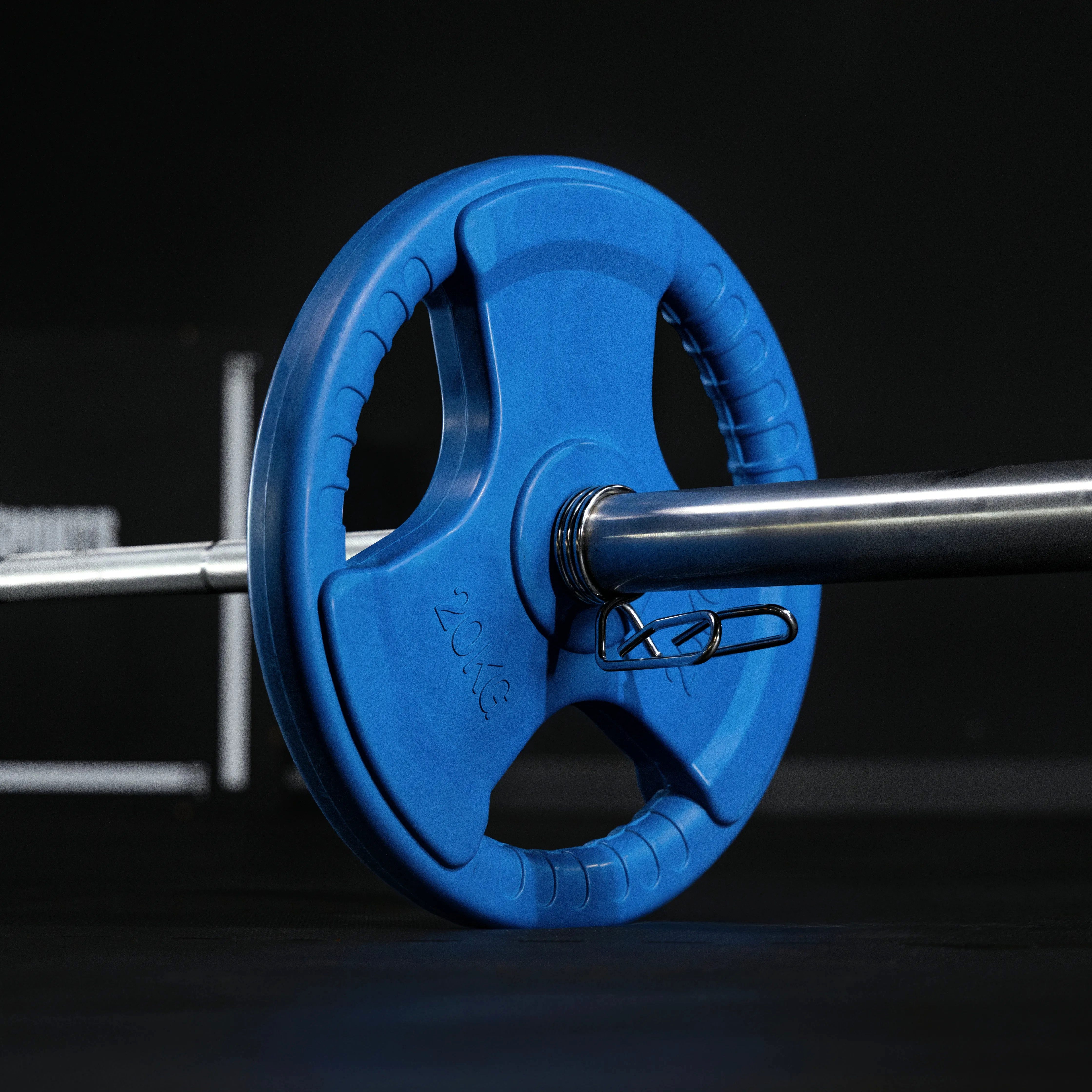 GORILLA SPORTS Hantelscheibe Hantelscheibe 50/51mm Olympia Gummi Gripper 1,25-25 KG, 10 kg, (1-tlg)