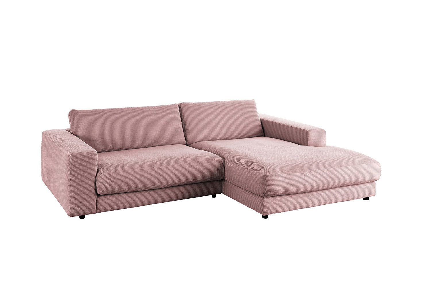 KAWOLA Ecksofa MADELINE, Sofa Cord Longchair günstig online kaufen