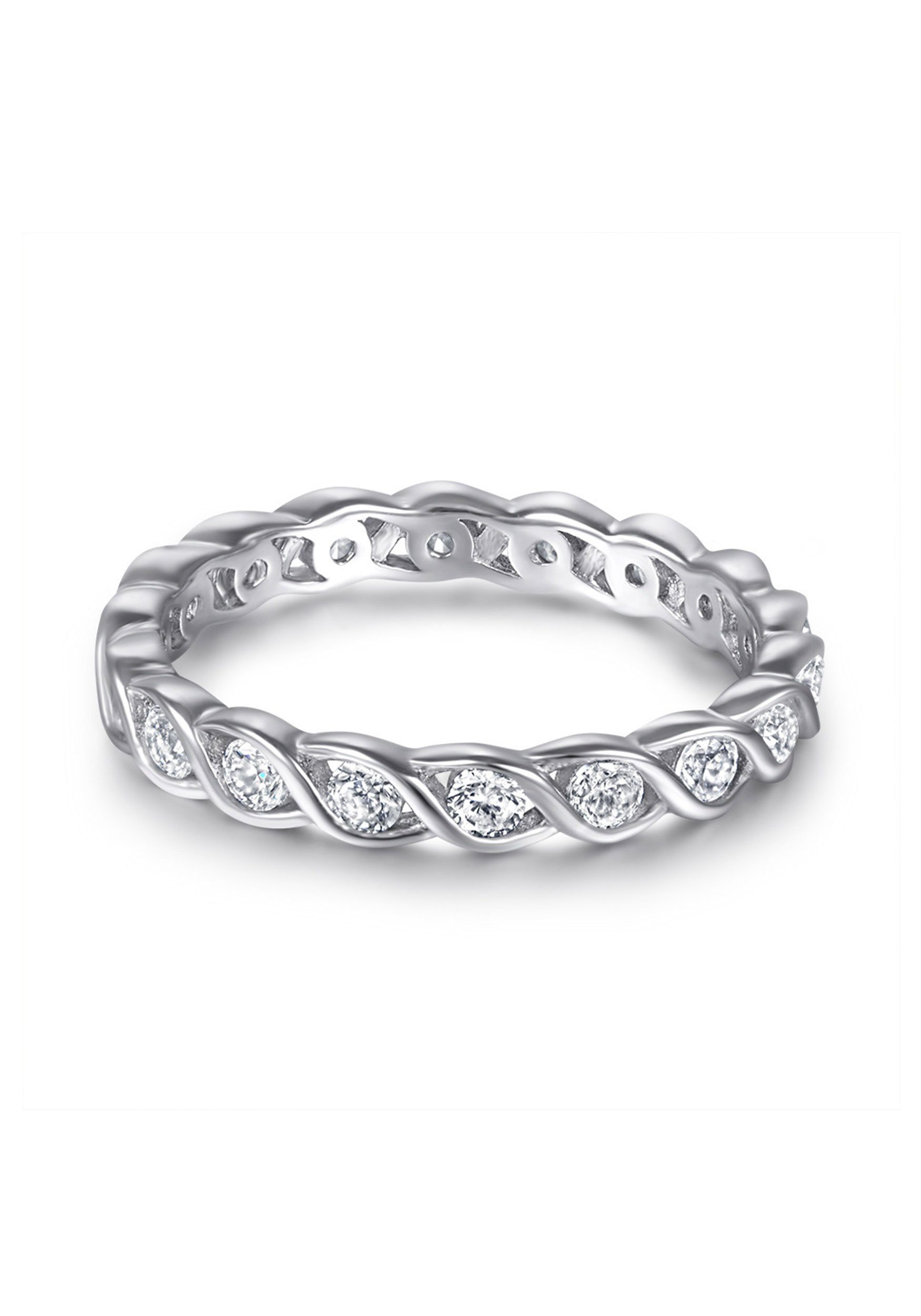 Silberring Luxus MAGICSHE Silber Zirkonia 925 mit Damen Verlobungsringe TL-267